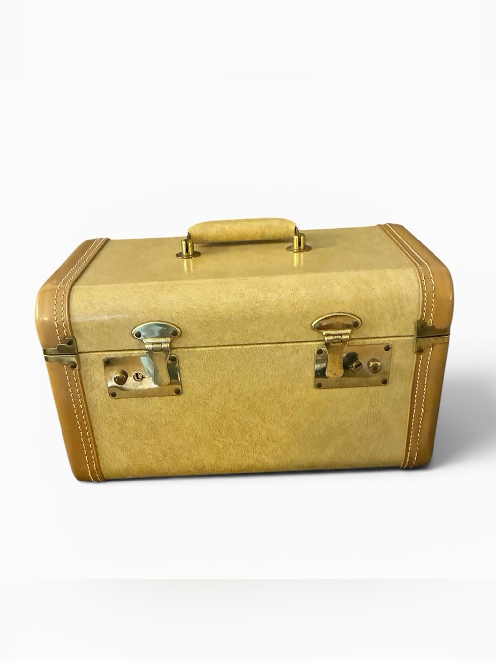 Vintage 1950s McBrine Streamline Train/Makeup Case Luxury Luggage